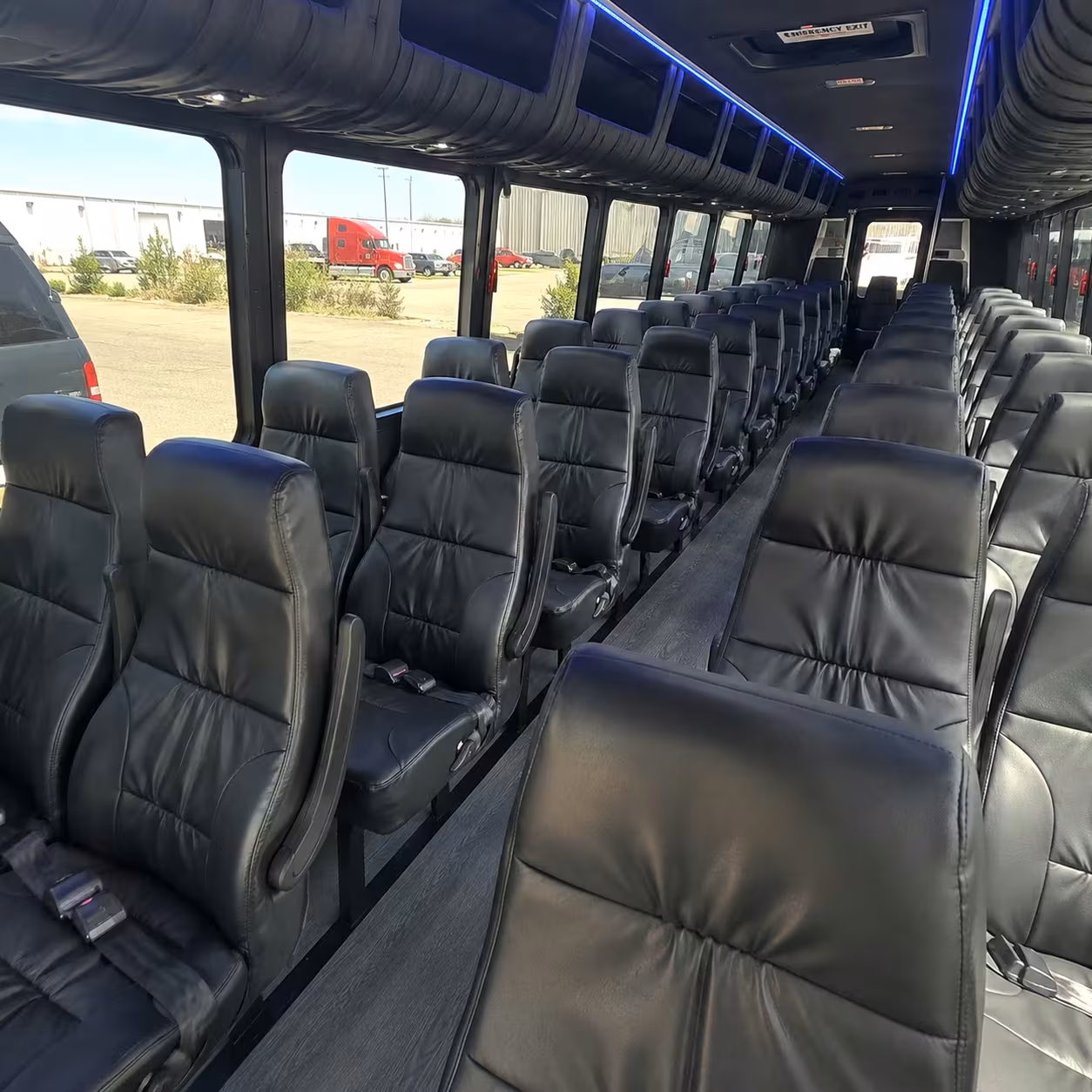 25 passenger minibus interior
