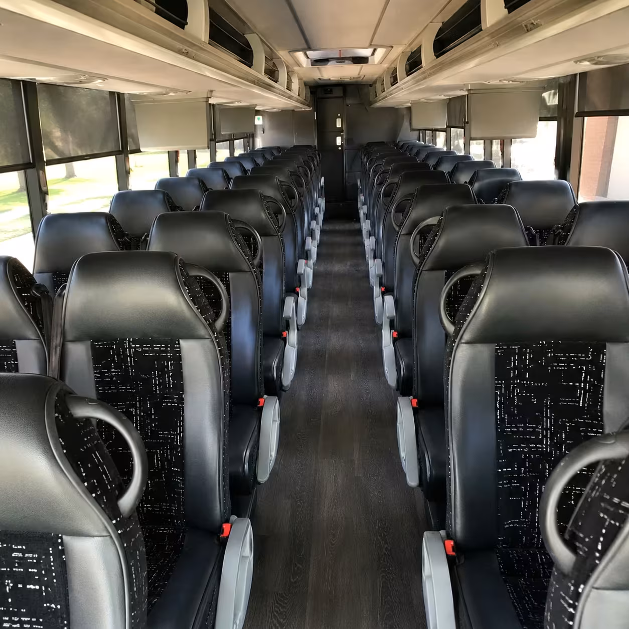 56 passenger charter bus interior