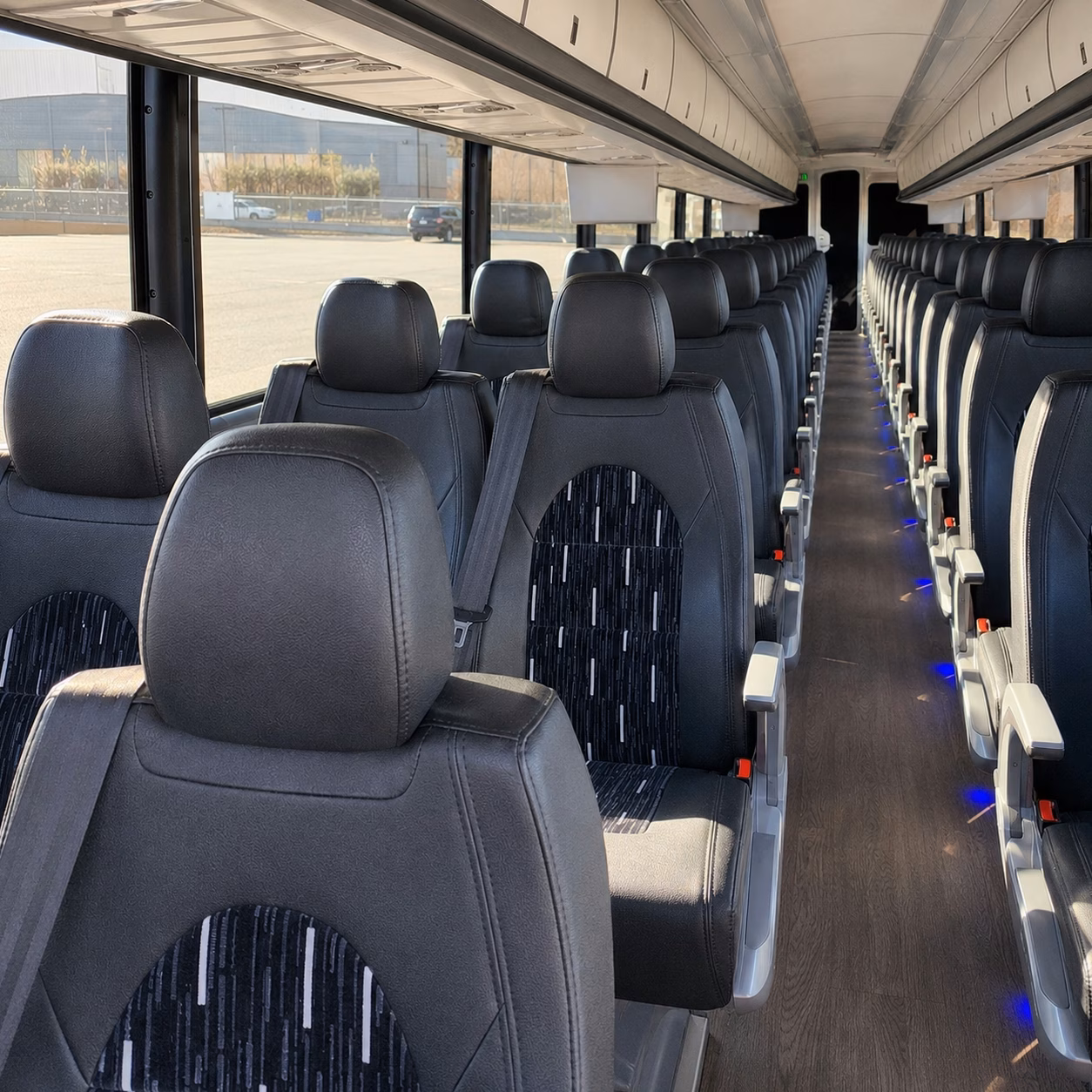 palm coast charter bus inside