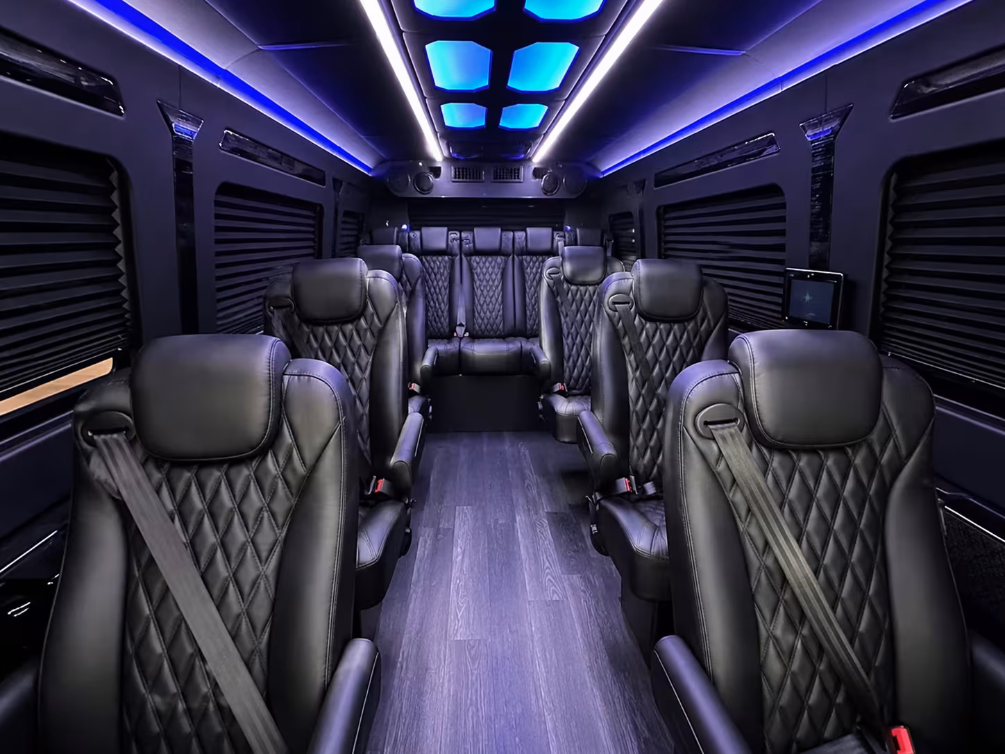 sprinter van with driver inside