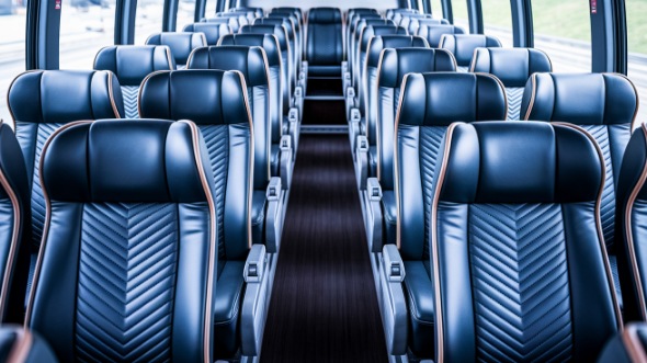 palm coast 54 passenger charter bus inside