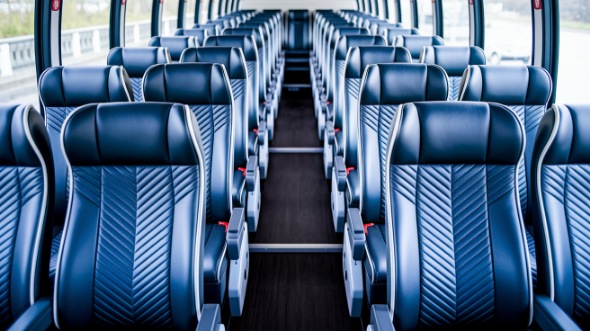 palm coast 55 passenger charter bus inside