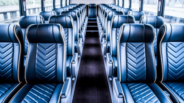 palm coast 56 passenger charter bus inside
